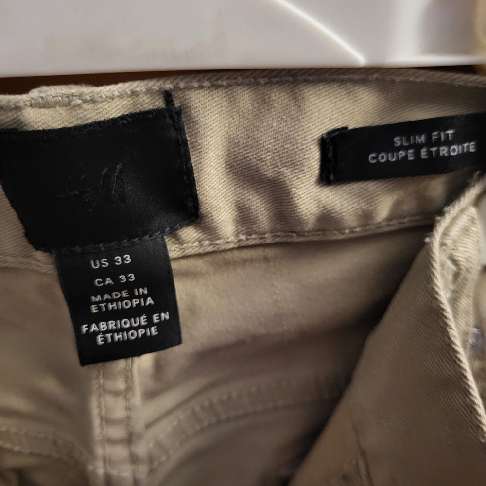 H&M Slim Fit Khaki Pants